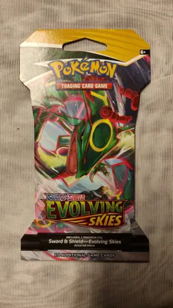 Pokemon TCG Evolving Skies Sleeved Booster Pack - Rayquaza Art - Image 1
