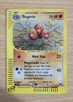 Pokemon TCG Dugtrio 10/165 Expedition Holo Rare LP - Image 1