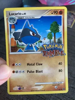 Carte Pokemon Lucario 12/16 RUMBLE Anglais Occasion - Image 3