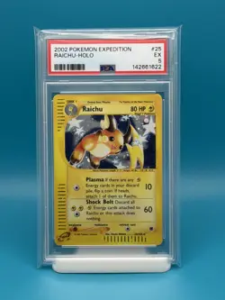 PSA 5 - 2002 POKEMON EXPEDITION RAICHU-HOLO - Image 1