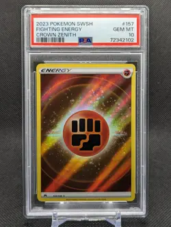 Pokemon TCG - Fighting Energy Full Art - 157/159 Crown Zenith - PSA 10 Gem Mint - Image 2