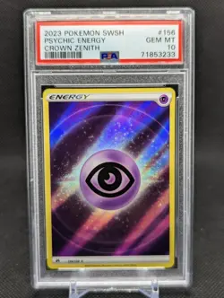 Pokemon TCG - Psychic Energy Full Art - 156/159 Crown Zenith - PSA 10 Gem Mint - Image 2