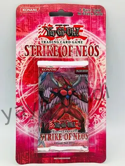 YuGiOh! TCG Strike of Neos Blister Booster Pack - 1st Edition Factory Sealed - Image 1