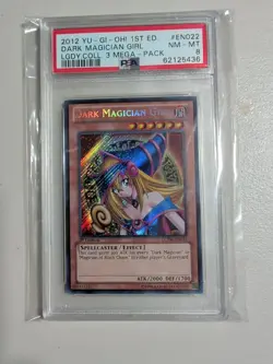 Yugioh Dark Magician Girl Secret Rare LCYW-EN022 PSA 8 - Image 1