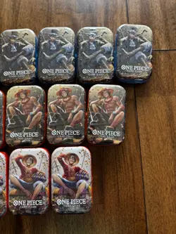 Lot of (15) One Piece TCG Tin Pack Vol.2 (3) Luffy (5) Ace (7) Sabo - Image 2