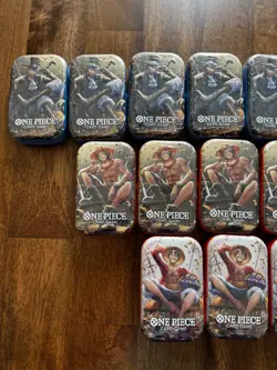 Lot of (15) One Piece TCG Tin Pack Vol.2 (3) Luffy (5) Ace (7) Sabo - Image 3