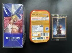 Bandai One Piece Card Game The Azure Sea's Seven Double Pack, Luffy Tin, Chopper - Image 2