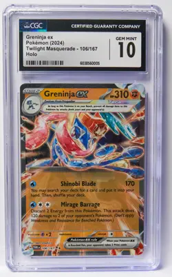 Pokemon Slab Lot of 3 Scizor ex, Greninja ex, Gyarados ex CGC 10 Graded Cards - Image 4