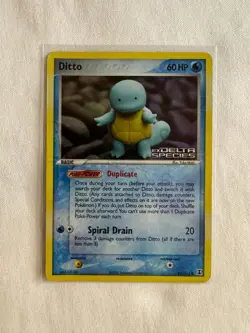 Stamped Ditto (Squirtle) Reverse Holo 64/113 – EX Delta Species Pokemon Card - Image 2