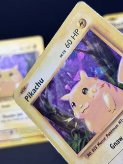 3x Pikachu 60HP Vintage Style Pokemon Card Lot (1 Holo Foil) LP/MP - Image 2
