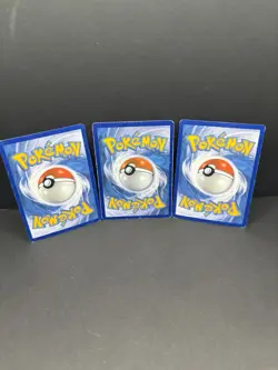 3x Pikachu 60HP Vintage Style Pokemon Card Lot (1 Holo Foil) LP/MP - Image 3