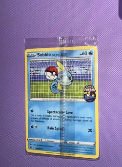 Pokemon TCG Sobble On the Ball Futsal Promo Card Factory Sealed 005/005 - Image 1