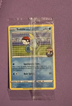 Pokemon TCG Sobble On the Ball Futsal Promo Card Factory Sealed 005/005 - Image 4