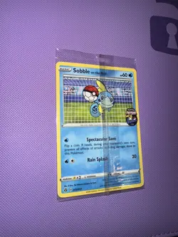 Pokemon TCG Sobble On the Ball Futsal Promo Card Factory Sealed 005/005 - Image 5