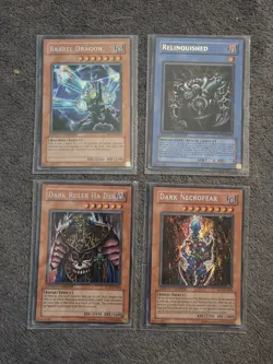 Yugioh Limited Editiin Card Lot Barrel Dragon Relinquished Dark Necrofear - Image 1