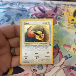 Pokemon TCG Eevee Black Star Promo Holo Card WOTC Nm - Image 1