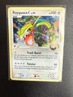 Pokemon Rayquaza C LV.73 8/147 Supreme Victors Holo Rare Basic 100HP 2009 Card 8 - Image 1