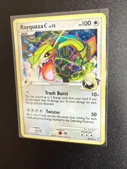 Pokemon Rayquaza C LV.73 8/147 Supreme Victors Holo Rare Basic 100HP 2009 Card 8 - Image 2