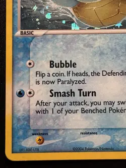 Nirvana Squirtle 83/112 EX Firered & Leafgreen Pokemon Card Reverse Holo Rare MP - Image 5