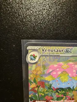 Pokemon Venusaur ex 198/165 Special Illustration Rare Holo 340 HP Stage 2 Card - Image 4