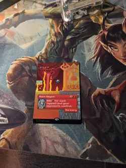 MTG Mana Geyser (1821) *Rainbow Foil* Borderless Secret Lair Pixel Perfect MT/NM - Image 1