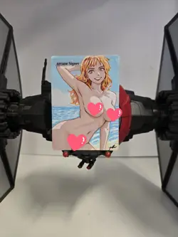 MTG, Arcane Signet, Nami, One Piece, Waifu, Alter, Hand Painted by BAZAYO, 18+ - Image 1