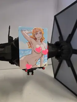 MTG, Arcane Signet, Nami, One Piece, Waifu, Alter, Hand Painted by BAZAYO, 18+ - Image 3