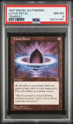 1997 MTG TEMPEST LOTUS PETAL PSA 8 - Image 1