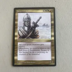 Magic The Gathering MTG Legends Rare Jacques Le Vert - Image 1