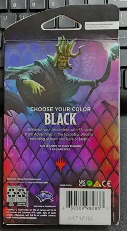 Magic The Gathering D&D Aventures in the Forgotten Realms Black Theme Booster - Image 2