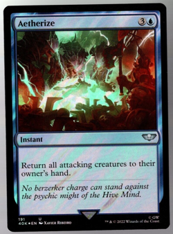 Aetherize 191 Uncommon Surge Foil Warhammer 40K MTG NM - Image 1
