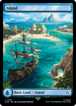 Island (FOIL) x1 - MTG Assassin's Creed ACR #103 - Image 1