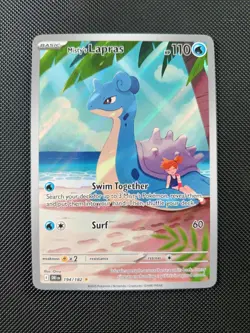 Pokemon TCG Destined Rivals Misty's Lapras Illustration Rare Card 194/182 - Image 2