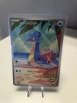 Pokemon TCG Destined Rivals Misty's Lapras Illustration Rare Card 194/182 - Image 1
