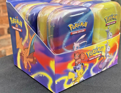 POKEMON TCG SCARLET & VIOLET KANTO POWER MINI TINS ART SET X10 PLUS CDU *NEW* - Image 4