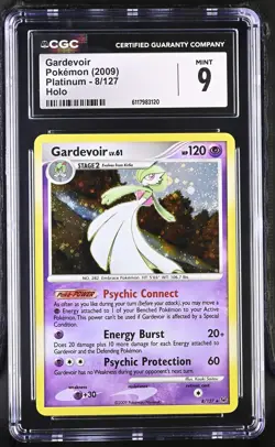 CGC 9 MINT Gardevoir 2009 Platinum 8/127 Holo SWIRL Pokemon Card - Image 1
