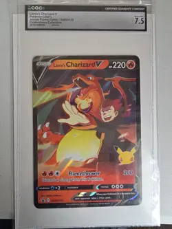 Lance's Charizard v SWSH133 Holographic Black Star Promo Pokemon TCG Jumbo - Image 1