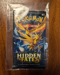 1x Hidden Fates Booster Pack Factory Sealed 2019 Pokemon Random Pack Art - Image 1