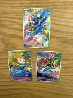 Pokemon 2026 First Partner Illustration Collection Series 1 Promos Set 43-45 - Image 3
