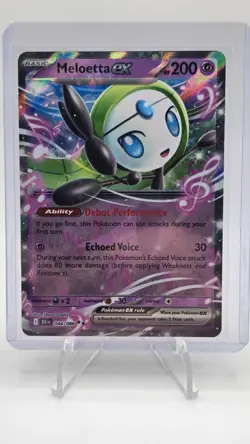 Meloetta ex 044/086 Pokemon TCG SV: Black Bolt Double Rare Holo English - Image 1
