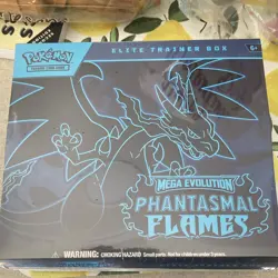 Pokemon TCG Elite Trainer Box Mega Evolution Phantasmal Flames Collector's Box - Image 1