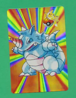 MINT SHINY HOLO BLASTOISE VENDING STICKER JAPANESE POCKET MONSTER POKEMON *TPHLC - Image 1