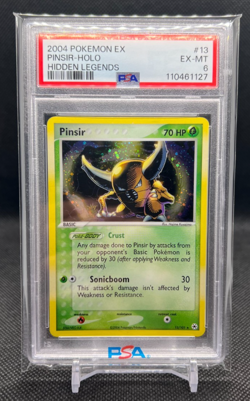 2004 Pokemon EX Hidden Legends Pinsir-Holo #13 PSA 6 - Image 1