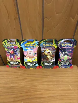 Pokemon TCG Perfect Order Art Set of 4 Sleeved booster packs - Image 1