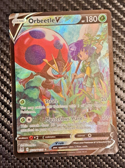 Pokemon Orbeetle V TG12/TG30 Swsh11: Lost Origin Trainer Gallery Holo LP - Image 1