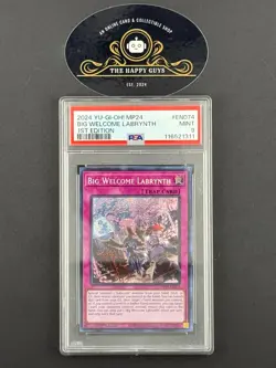 PSA 9 YuGiOh Big Welcome Labrynth (Secret Rare) MP24-EN074 Dueling Mirrors - Image 1