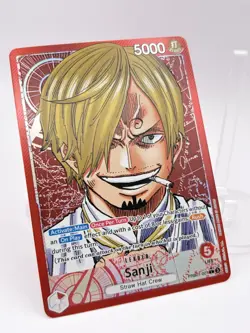 2024 One Piece Sanji PRB01-001 Alternate Alt Art Leader Premium Booster NM - Image 2