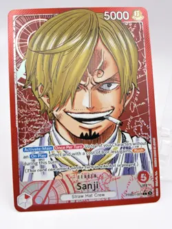 2024 One Piece Sanji PRB01-001 Alternate Alt Art Leader Premium Booster NM - Image 3