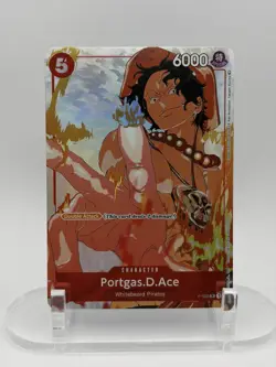 Portgas.D.Ace Gift Collection P-028 Alt Art Holo Foil Rare One Piece NM ENGLISH - Image 1