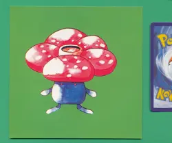 SECRET RARE TEST ISSUE POKEMON STICKER JAPANESE BANDAI CARDDASS MUSHROOM DECAL - Image 1